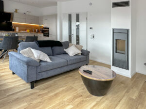Wohnzimmer mit Kaminofen
